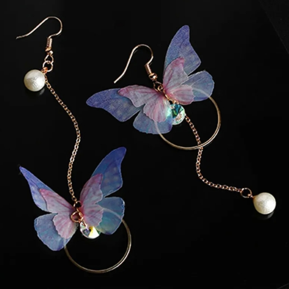 🦋 Asymmetrical Butterfly Earrings